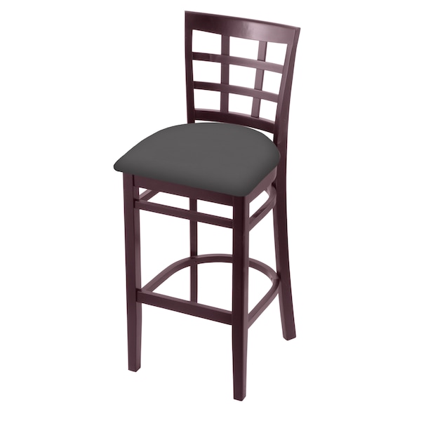 25" Counter Stool, Dark Cherry Finish, Canter Storm Seat